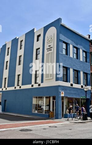 I quarti su King boutique hotel di lusso nel centro storico di Charleston, Carolina del Sud Foto Stock