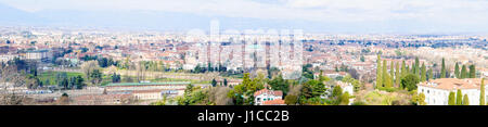 Vista panoramica del centro di Vicenza, Veneto, Italia Foto Stock