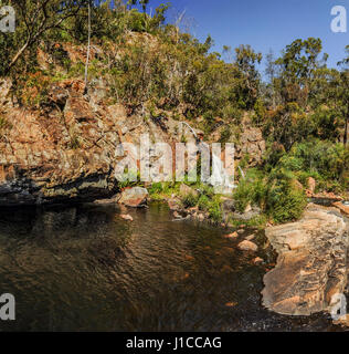 Cascata Mackenzie è la più famosa cascata del parco Grampians in Victoria Foto Stock