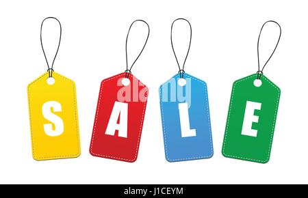 Vendita di vettore Tags / Etichette Illustrazione Vettoriale
