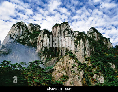 Il monte Sanqingshan scenario della provincia di Jiangxi,Cina Foto Stock