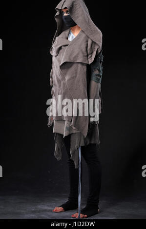 Diversi design costume sul guerriero donna Foto Stock