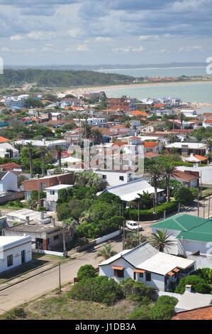 Vista aerea, La Paloma, Rocha, Uruguay Foto Stock