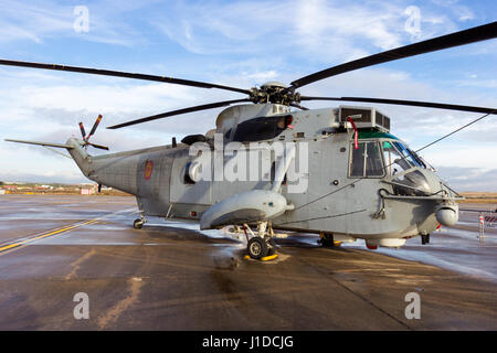 A Torrejon, Spagna - 11 OTT 2014: marina spagnola Sikorsky SH-3D Sea King Salvataggio in elicottero. Foto Stock