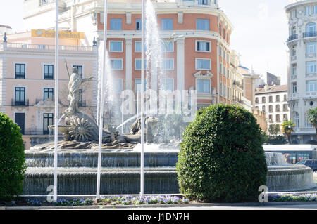 Fuente de Cibeles, Plaza de Cibeles, Madrid, Spagna Foto Stock