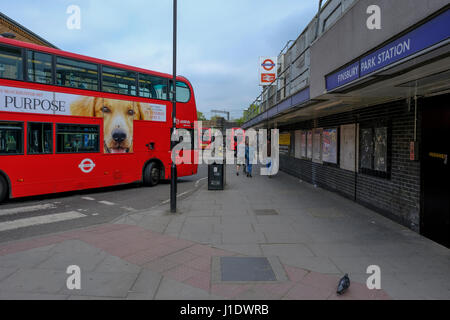 Finsbury Park Station Foto Stock