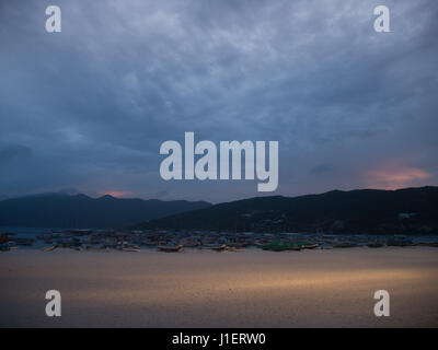 Tramonto a Arraial do Cabo Porto di Rio de Janeiro, Brasile Foto Stock