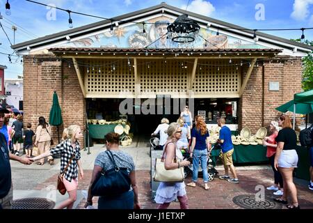 Città di mercato Charleston, Carolina del Sud Foto Stock