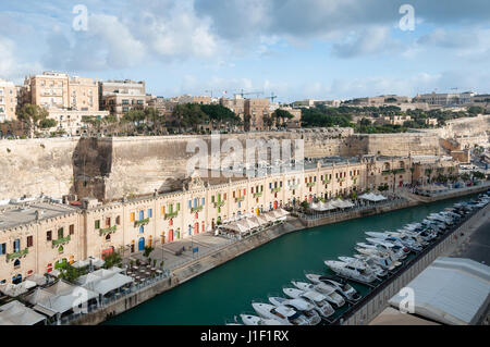 Waterfront - Valletta - Malta - isola del Mediterraneo Foto Stock