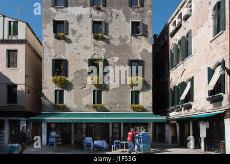 Campo Sant'Aponal Venezia piazza San Polo Foto Stock