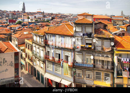 Pittoresca vista panoramica del Porto, Portogallo Foto Stock