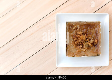 Mung Bean Thai crema Dessert Ricetta (Khanom Maw Kaeng) Foto Stock