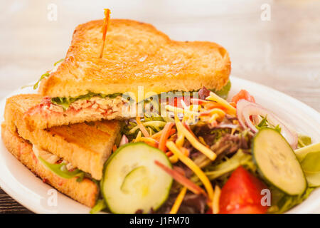 La Turchia brie sandwich allo stato fuso Foto Stock