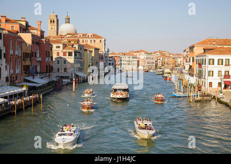 Canal Grande dal Ponte degli Scalzi, Venezia, Veneto, Italia Foto Stock