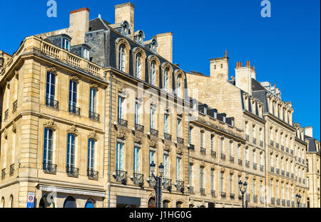 Gli edifici del centro storico di Bordeaux - Francia, Aquitaine Foto Stock