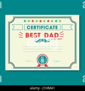 I padri felice giorno della carta vintage retrò Illustrazione Vettoriale