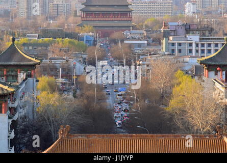 Pechino pulire lo skyline della citta', CINA Foto Stock