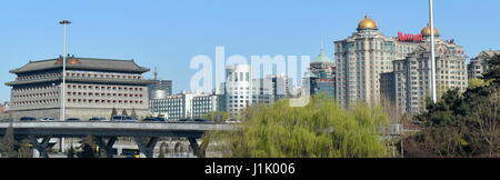 Pechino pulire lo skyline della citta', CINA Foto Stock