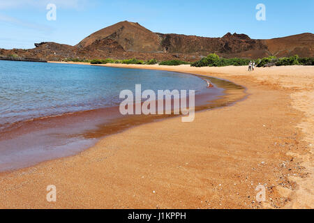 Orange beach dall isola Galapagos, Ecuador Foto Stock