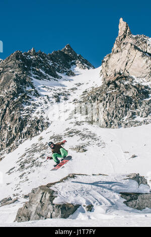 Snowboarder Foto Stock