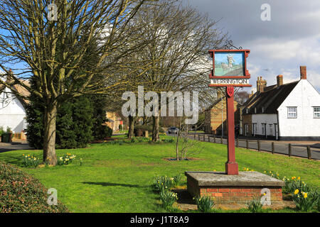 Molla, Berkshire Village Green, Cambridgeshire; l'Inghilterra, Regno Unito Foto Stock