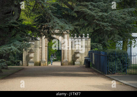 Inigo Jones gateway di Chiswick House e giardini a Londra, Regno Unito Foto Stock