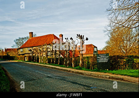 Smallhythe Place, Smallhythe, Kent, attrice Helen Terry ha vissuto qui nel tardo ottocento Foto Stock