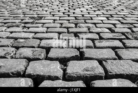 Strada di enormi blocchi di pietra Foto Stock