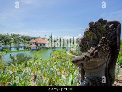 In questo scenario di altezza, è possibile vedere il globale di Taman Ujung Soekasada scenario che sembrava che a fianco a fianco con il litorale Foto Stock