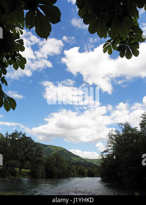 Brod na Kupi,fiume Kupa flusso,croazia,l'Europa,4 Foto Stock