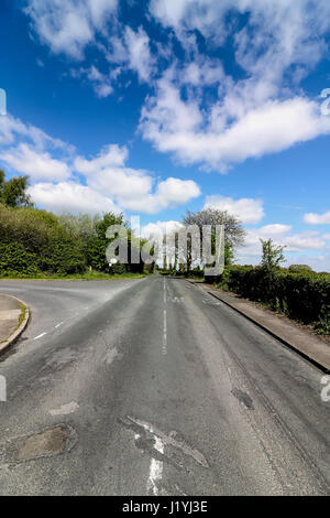 Ashton in Makerfield paesaggi aprile 2017, mostra varie spazio aperto,i campi e il cielo in un giorno di sole Foto Stock