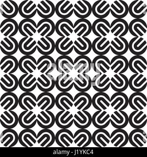 pattern geometrico senza cuciture, design monocromatico, immagine vettoriale inclinabile Illustrazione Vettoriale