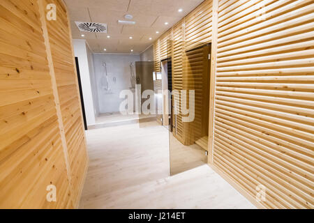 Wellness resort perfetto per il relax e sauna treatmets Foto Stock