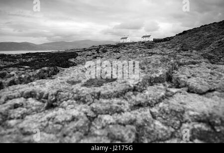 Fotografia di © Jamie Callister. Faro Penmon, Anglesey, Galles del Nord, 21 aprile 2017. Foto Stock