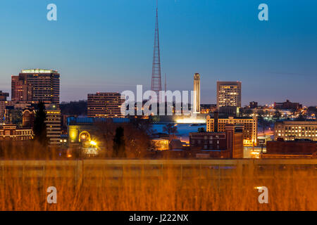 Kansas City panorama. Kansas City, Missouri, Stati Uniti d'America. Foto Stock