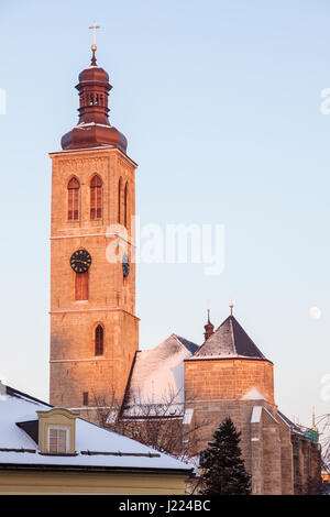 San Giacomo chiesa in Kutna Hora. Kutna Hora, Central Bohemian Region, Repubblica Ceca. Foto Stock
