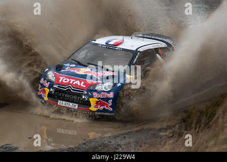 Citroen auto da rally - Campionato del Mondo Rally del Galles Foto Stock