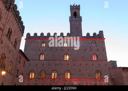 Volterra città paesaggio, Toscana, Italia. Città storico. Punto di riferimento italiano. Foto Stock