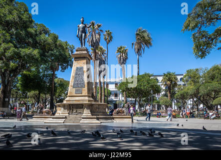 SUCRE, BOLIVIA - Aprile 24, 2016: 25 Plaza de Mayo - Sucre, Bolivia Foto Stock