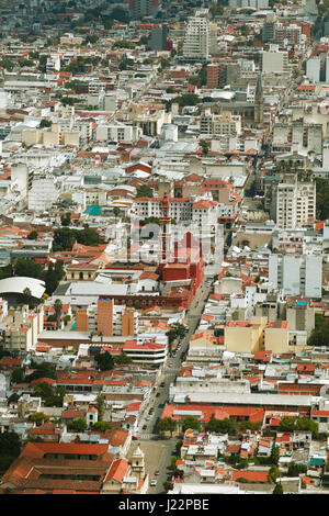 Paesaggio urbano, con Iglesia San Francisco, Salta, provincia di Salta, Argentina Foto Stock