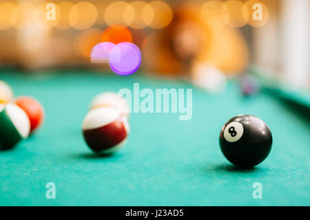 Biliardo 8 Ball Pool Foto Stock