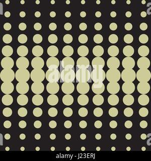 Sfondo di mezzitoni. Punti vettoriali texture retrò. Abstract sfondo tratteggiato. Nero oliva Illustrazione Vettoriale