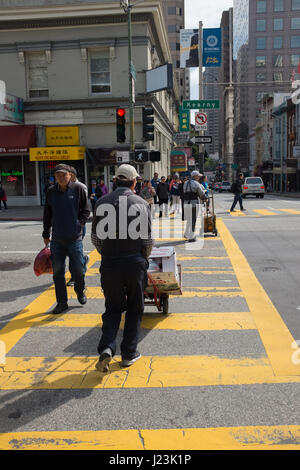 San Francisco streetscenes Foto Stock