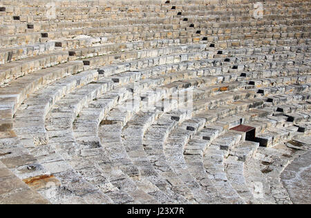 Teatro greco-romano di Kourion, Limassol, Cipro Foto Stock