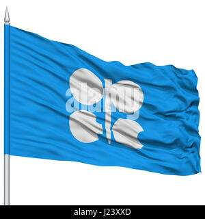 L'OPEC bandiera sul pennone Foto Stock