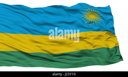Isolato in Ruanda Bandiera Foto Stock