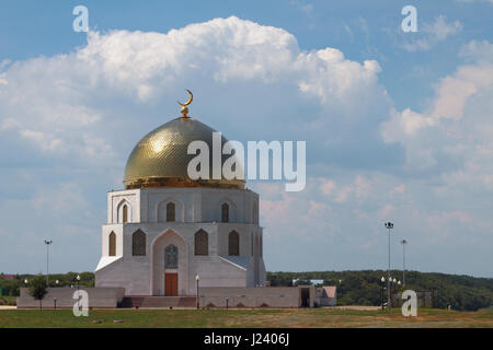 Costruzione di 'Memorable Sign in onore di adozione dell'Islam". Bulgar, Russia Foto Stock