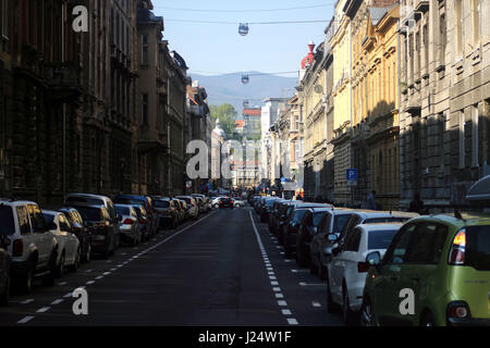 Strada di Zagabria Foto Stock