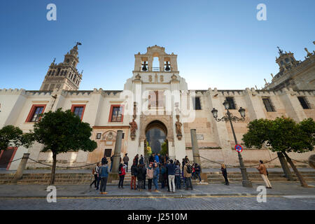 Puerta del Perdón nella cattedrale di Sevilla, Sevilla, Andalusia, Spagna, Europa Foto Stock