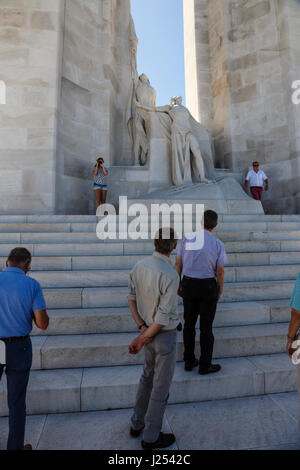 Il Canadian National Vimy Memorial, Vimy, Francia Foto Stock